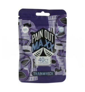 Pain Out Maxx Kratom - Trainwreck 40ct