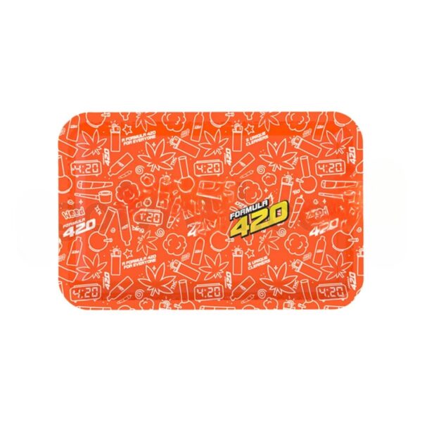 Formula 420 Rolling Tray Small 8"x4" - Orange