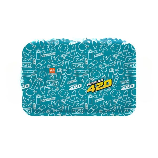 Formula 420 Rolling Tray Small 8"x4" - Teal