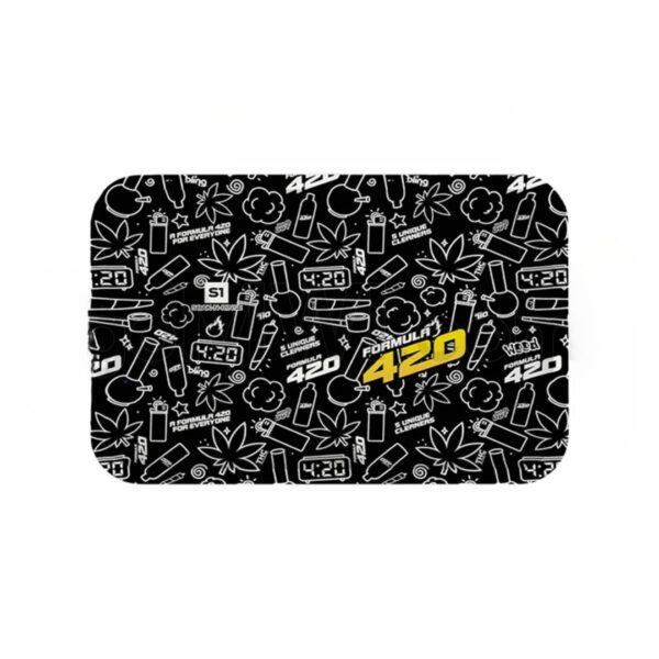 Formula 420 Rolling Tray Small 8"x4" - Black