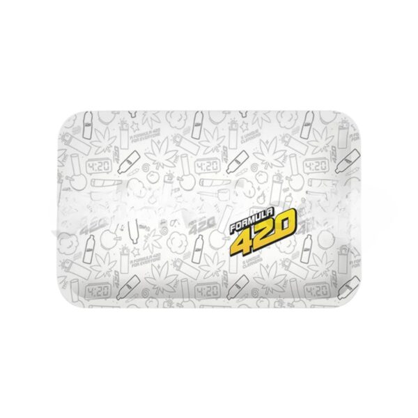 Formula 420 Rolling Tray Small 8"x4" - White