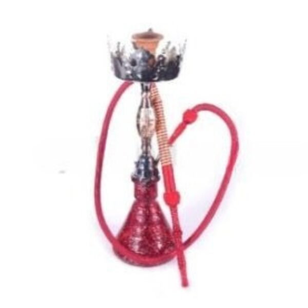 Abu Ali Hookah 22" 1-HS Taj - Red Silver
