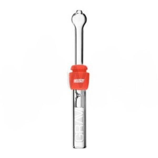GRAV 4" Glass Blunt W/ Silicone Grommet - Scarlet Orange