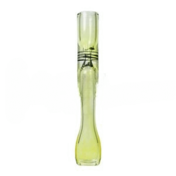 3" Glass Bat 11mm Silver Fumed Flat Mouth Euro Style