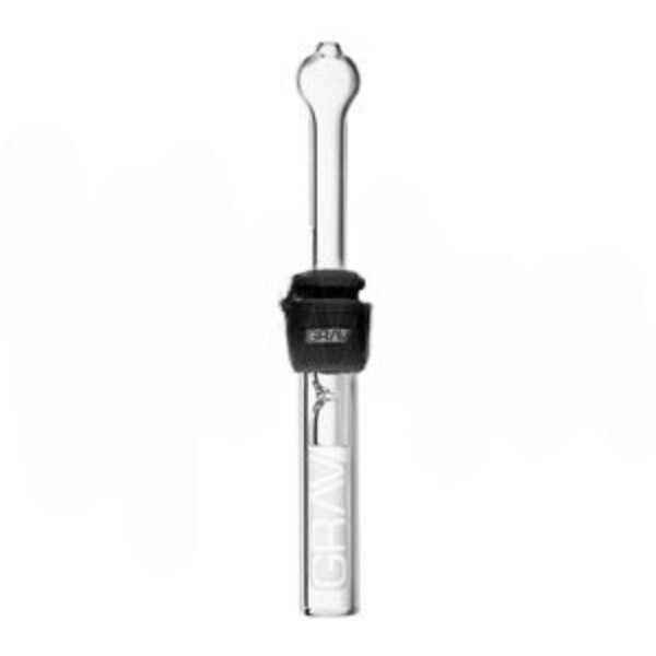 GRAV 4" Glass Blunt W/ Silicone Grommet - Black