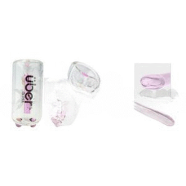 Uber Glass 6" Hammer Bubbler w/ Flat Mouthpiece - Pink