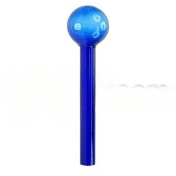 Glass Oil Burner 4" Heavy Wall Blue (KIT0036)
