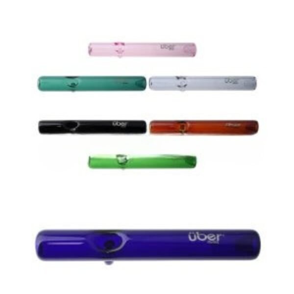 Uber Glass 7" x 1" Steamroller w/ Stand - Assorted Colors