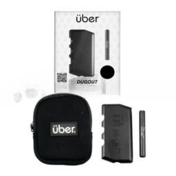 Uber 3.75" CNC Aluminum Dugout w/ Bat & Travel Case - Black