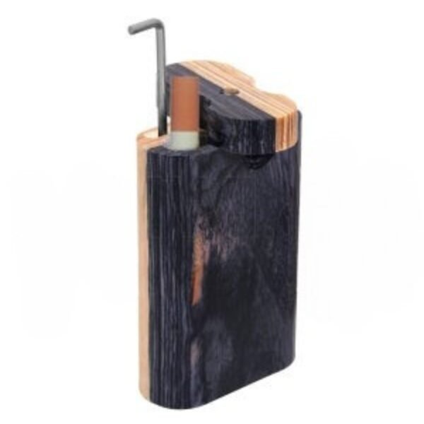 Wood Box 4" w/ poker Two-Tone W/O Bat