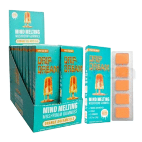 Drip Dream 650mg Mushroom Gummies 5PK - Orange Dreamsicle