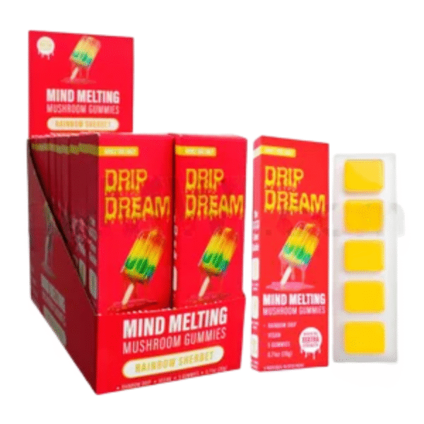 Drip Dream 650mg Mushroom Gummies 5PK - Rainbow Sherbet