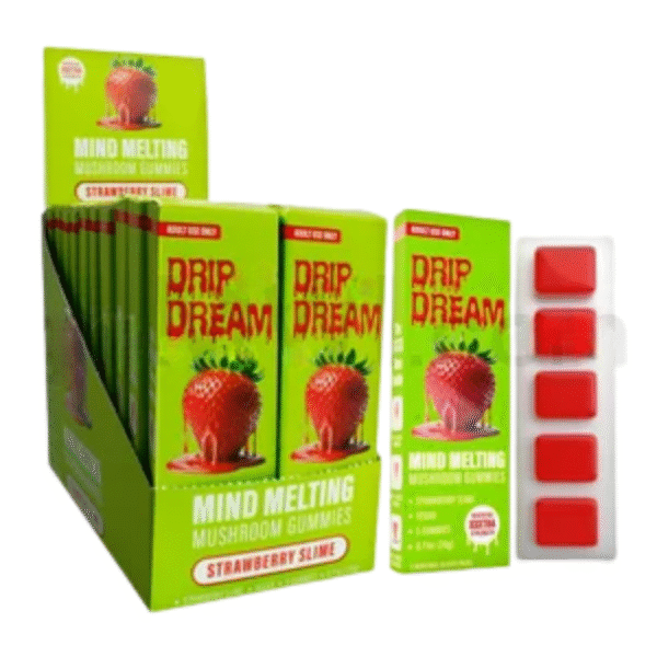 Drip Dream 650mg Mushroom Gummies 5PK - Strawberry Slime