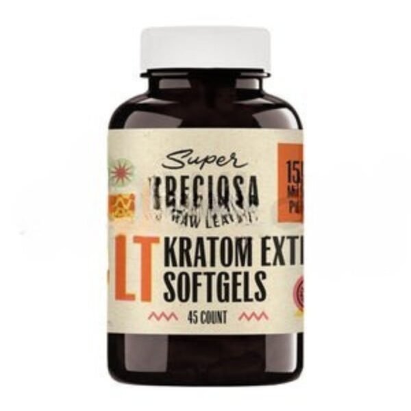 Super Speciosa Jolt Kratom 15mg Soft Gels 675mg 45ct Bottle