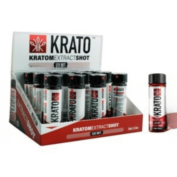 Krato Extract Mitragynine 120mg Kratom 0.5oz/15ml Shot 12CTBX
