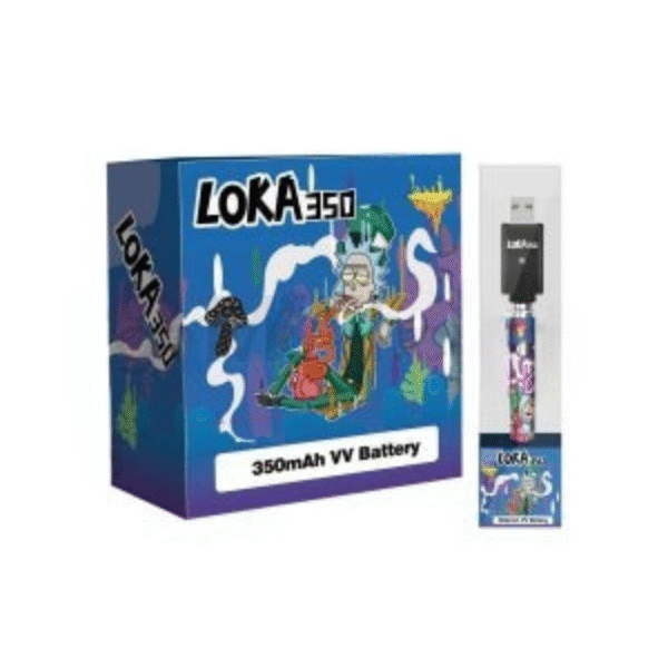Dot Loka 350mAh Slim Twist VV Battery 12CT/BX-White Runtz