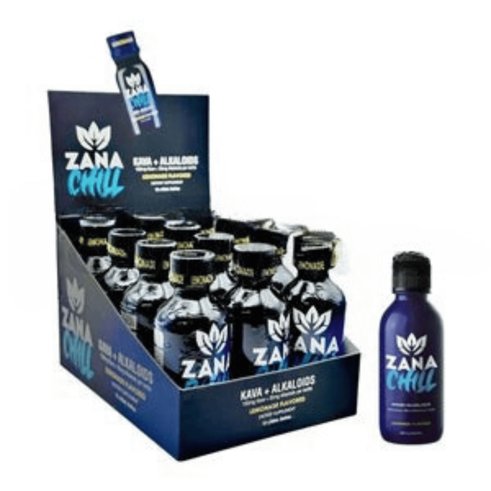 1Zana Chill Kava + Alkaloids 2oz Shot 12CT/BX Lemonade