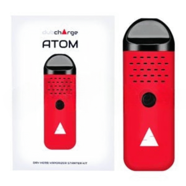 DubCharge Atom Dry Herb Vaporizer 1000mAh - Red