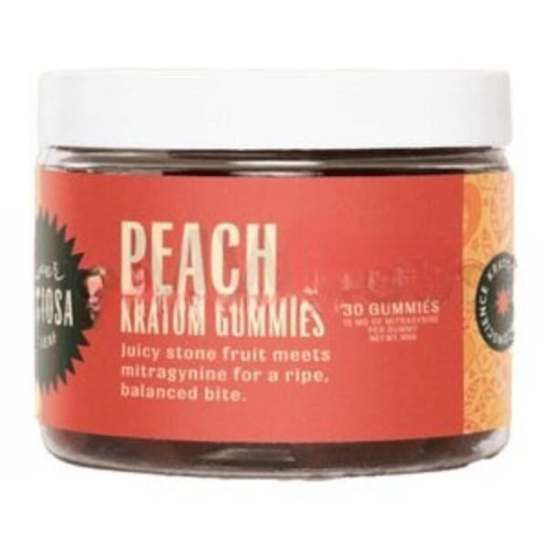Super Speciosa Kratom Gummies 15mg 30CT - Peach