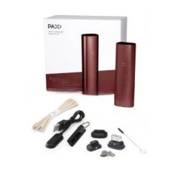Pax 3 Dry Herb Vaporizer Complete Kit - Burgundy Red