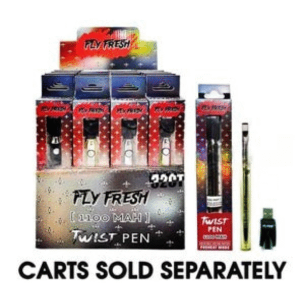 Fly Fresh 1100mAh Twist Slim Pen VV Battery - Assorted*