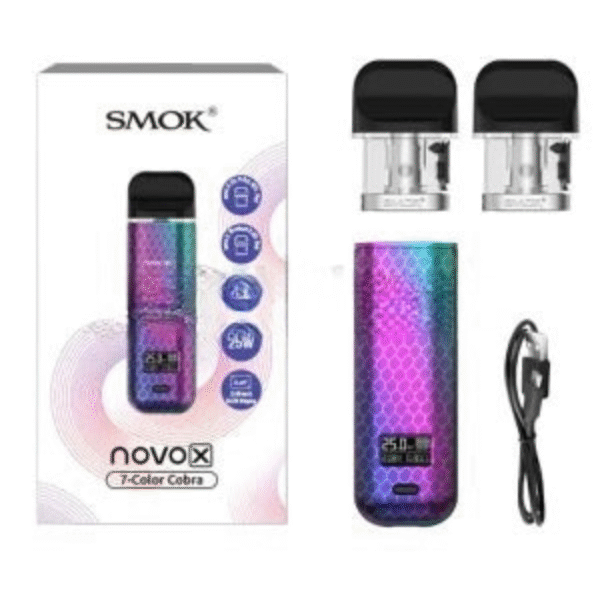 Smok Novo X Kit 800 mAh- 7 Color Cobra
