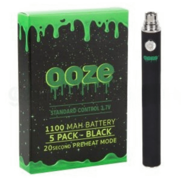 Ooze Twist Battery 1100mah/3.3v-4.8v 5CT/BX - Black