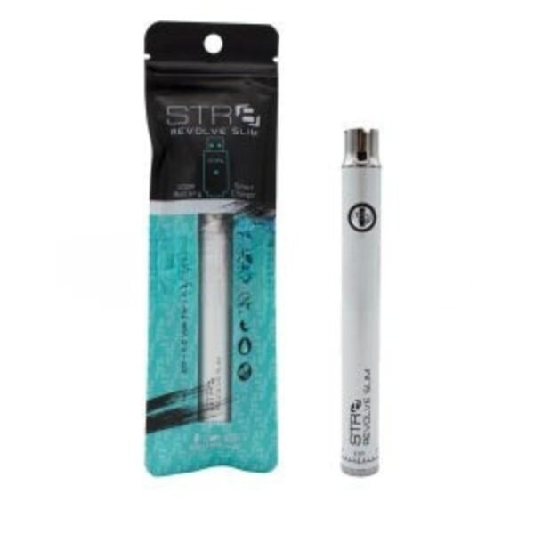 Str8 Revolve Slim Battery 320mAh 2-4V w/ Charger - White