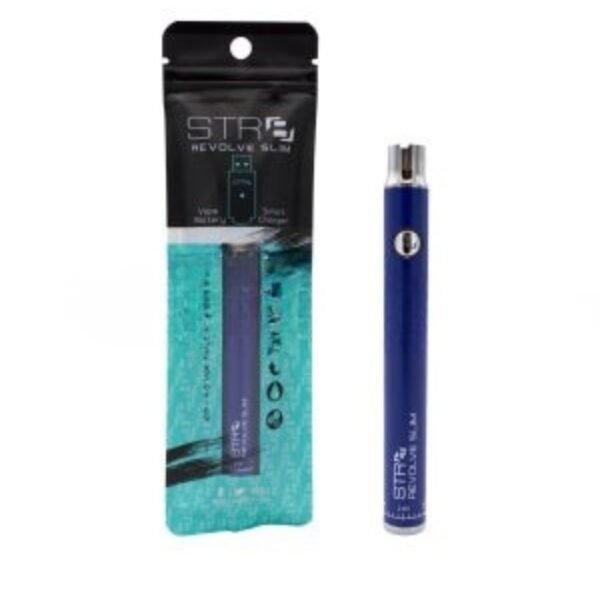 Str8 Revolve Slim Battery 320mAh 2-4V w/ Charger - Blue