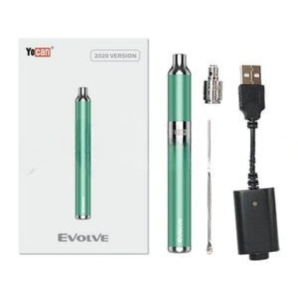 Yocan Evolve 650mah Concentrate Vaporizer - Azure Green