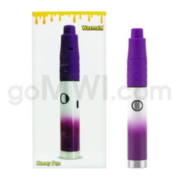 Waxmaid 6'' Honey Pen 1000mAh Dab Vaporizer- Purple White