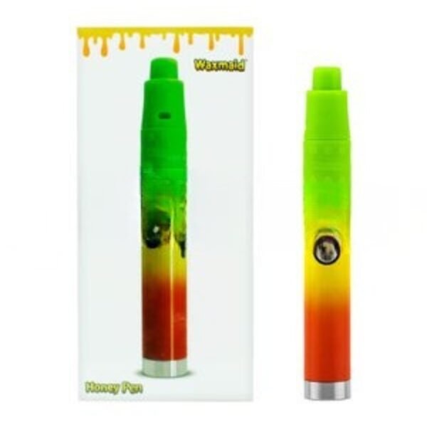 Waxmaid 6'' Honey Pen 1000mAh Dab Vaporizer- Rasta