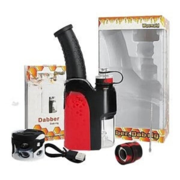 Waxmaid 1900mAh 4.2V Dab Rig Vaporizer - Red