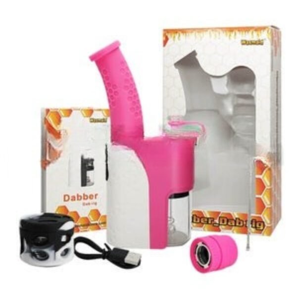 Waxmaid 1900mAh 4.2V Dab Rig Vaporizer - Pink