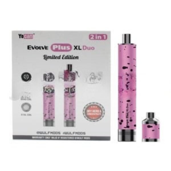 Wulf Mods Evolve Plus XL Duo 2-In-1 Vape-Pink-Black Spatter