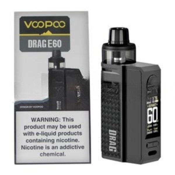 VooPoo Drag E60 2550mAh Kit - Carbon Fiber