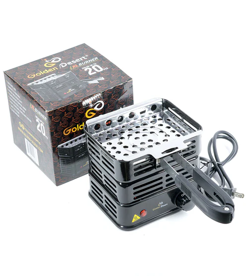 Golden   Desert   XL   Charcoal   Burner   Stove–   Holds