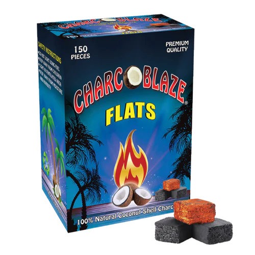 Charcoblaze   Hookah   Flat   Charcoal