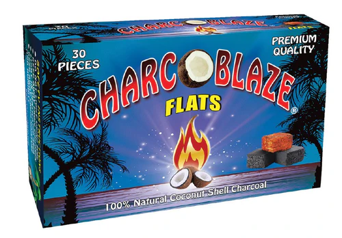 Charcoblaze   Hookah   Flat   Charcoal